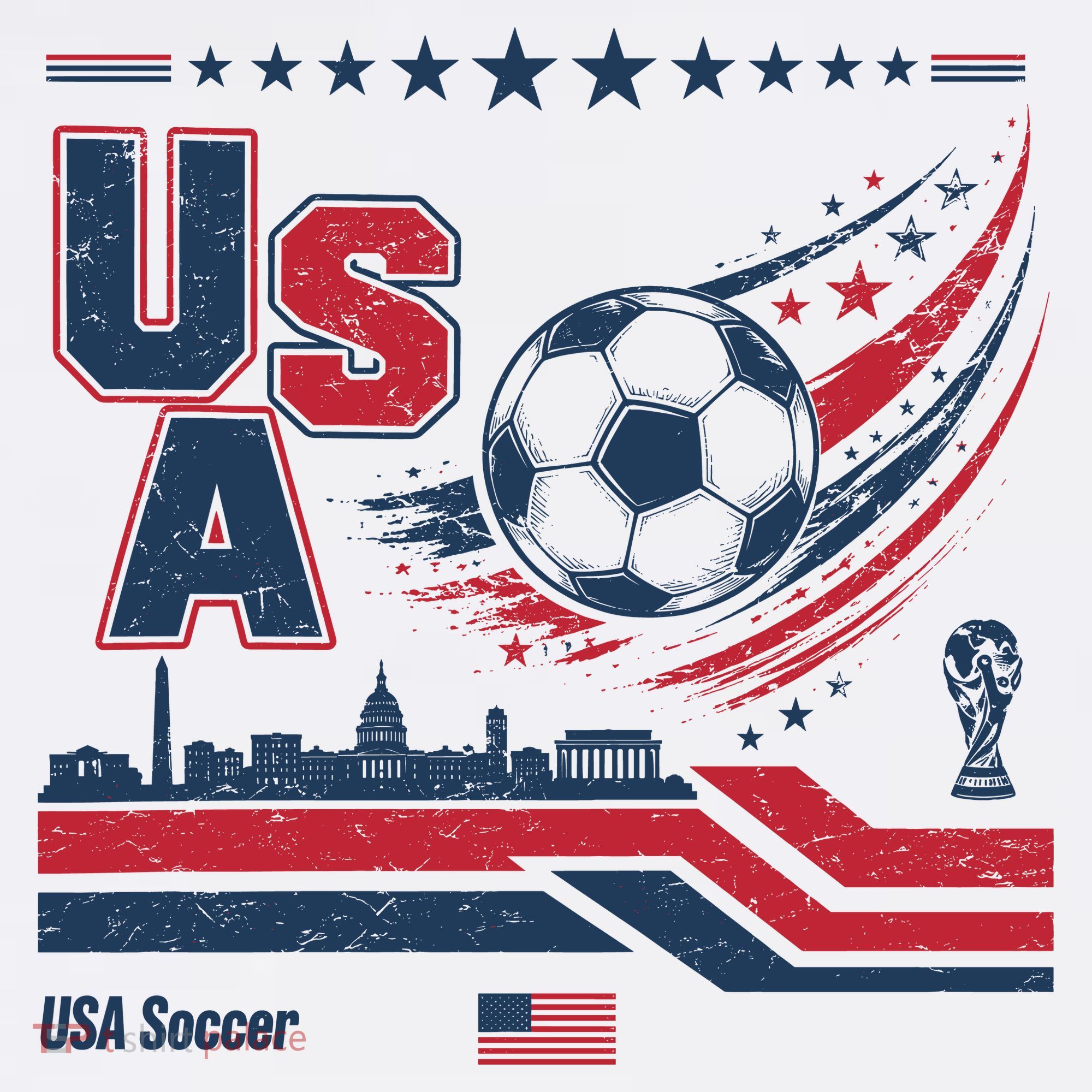 USA Soccer Fan Gear Capitol Baby Bodysuit