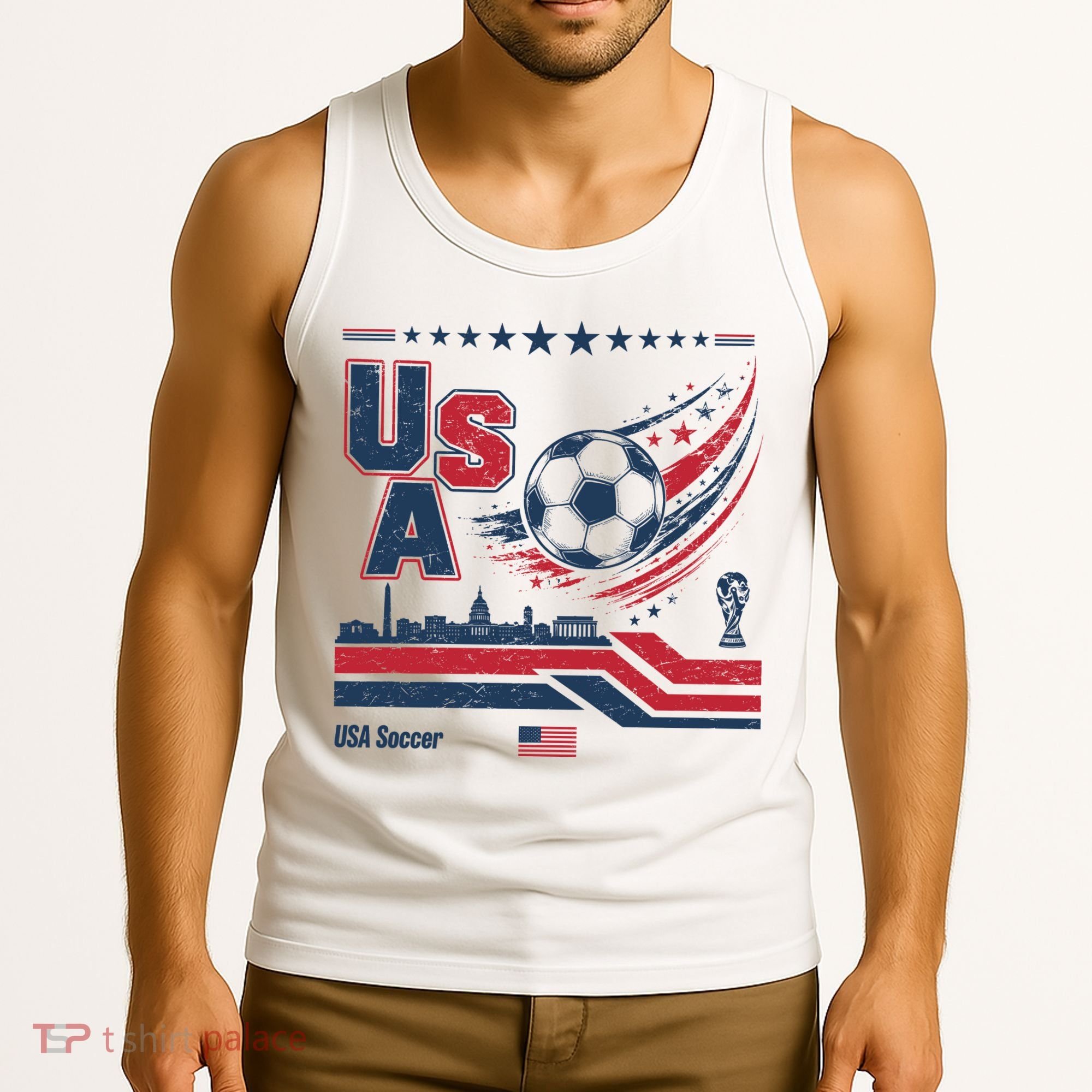 USA Soccer Fan Gear Capitol Tank Top