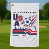 USA Soccer Fan Gear Capitol Golf Towel thumb 1
