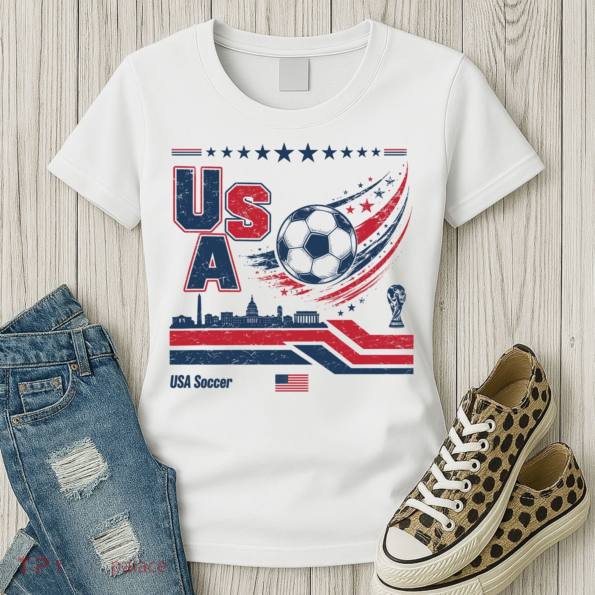 USA Soccer Fan Gear Capitol Women's T-Shirt