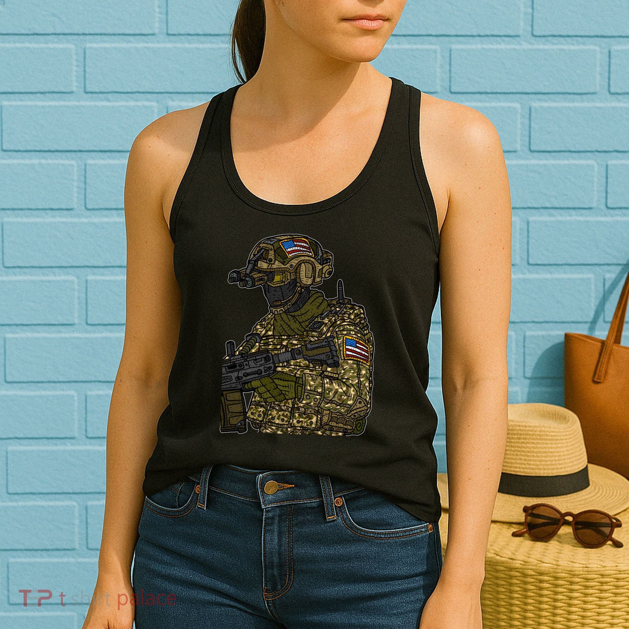 US Special Force Soldier Army Women's Tank Top