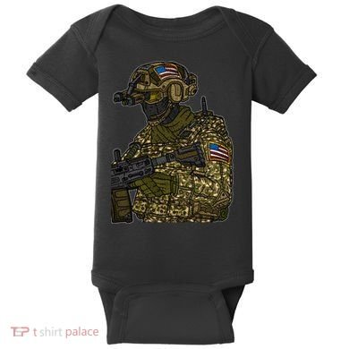 US Special Force Soldier Army Baby Bodysuit