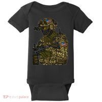 US Special Force Soldier Army Baby Bodysuit thumb 0