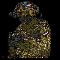 US Special Force Soldier Army Baby Bodysuit thumb 2