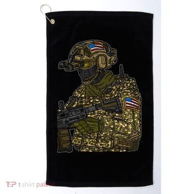 US Special Force Soldier Army Golf Towel