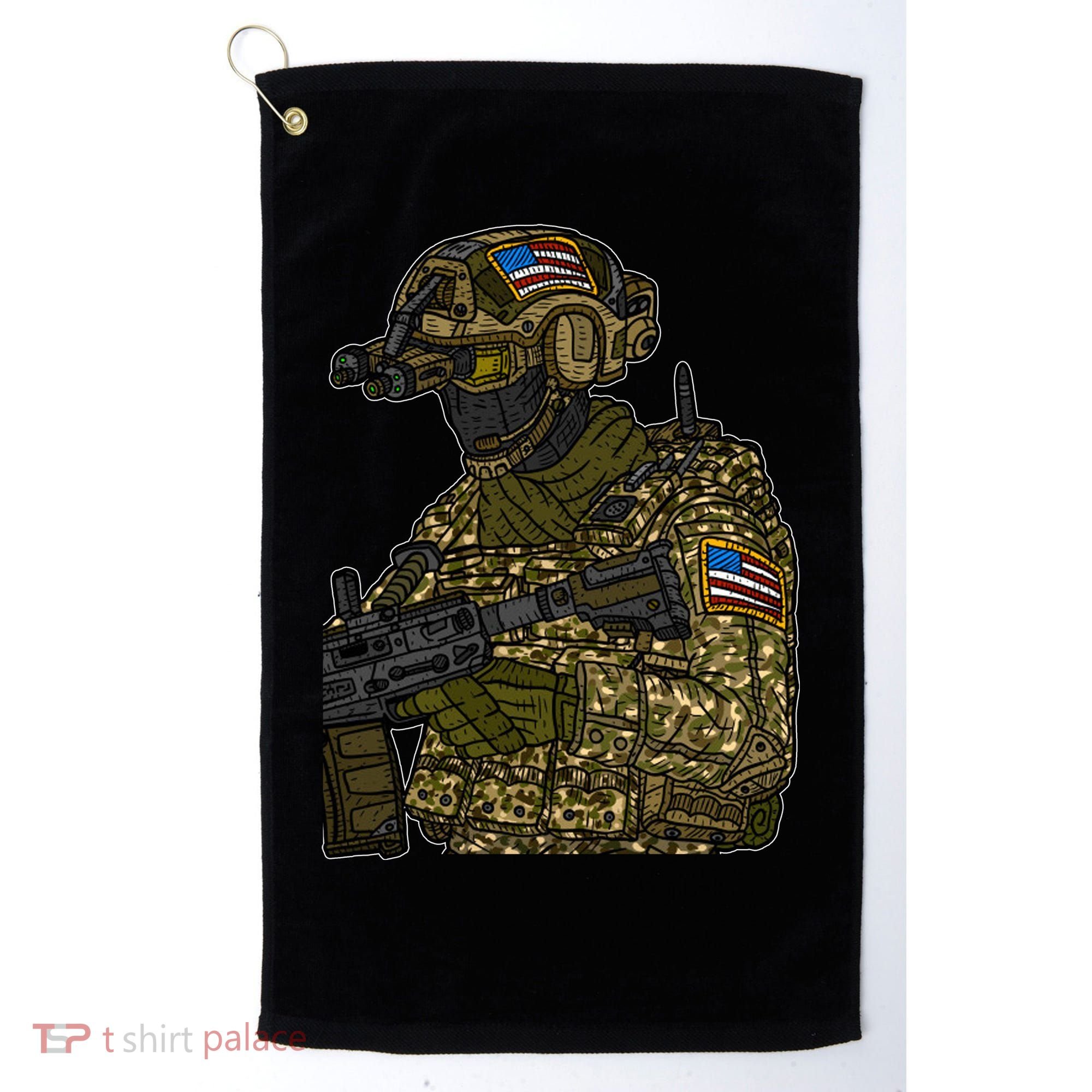US Special Force Soldier Army Golf Towel