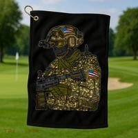US Special Force Soldier Army Golf Towel thumb 1