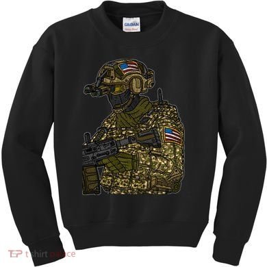 US Special Force Soldier Army Kids Sweatshirt