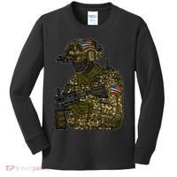 US Special Force Soldier Army Kids Long Sleeve Shirt thumb 0