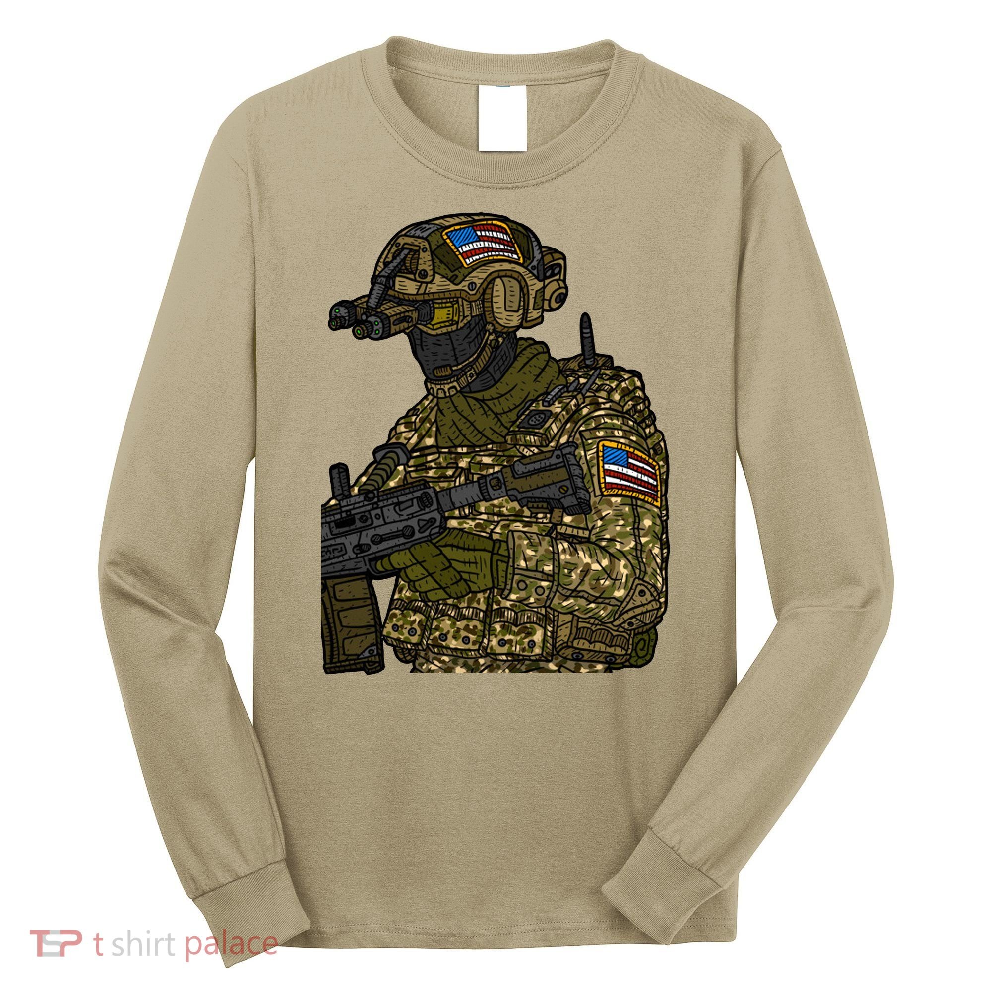 US Special Force Soldier Army Long Sleeve Shirt