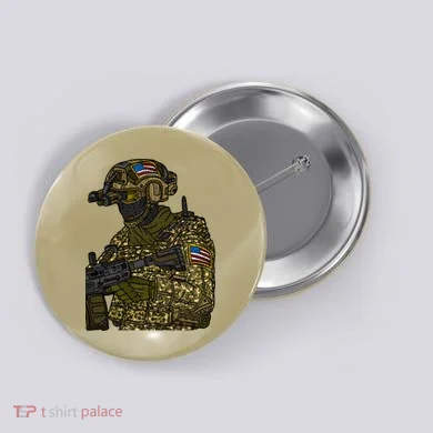 US Special Force Soldier Army Button