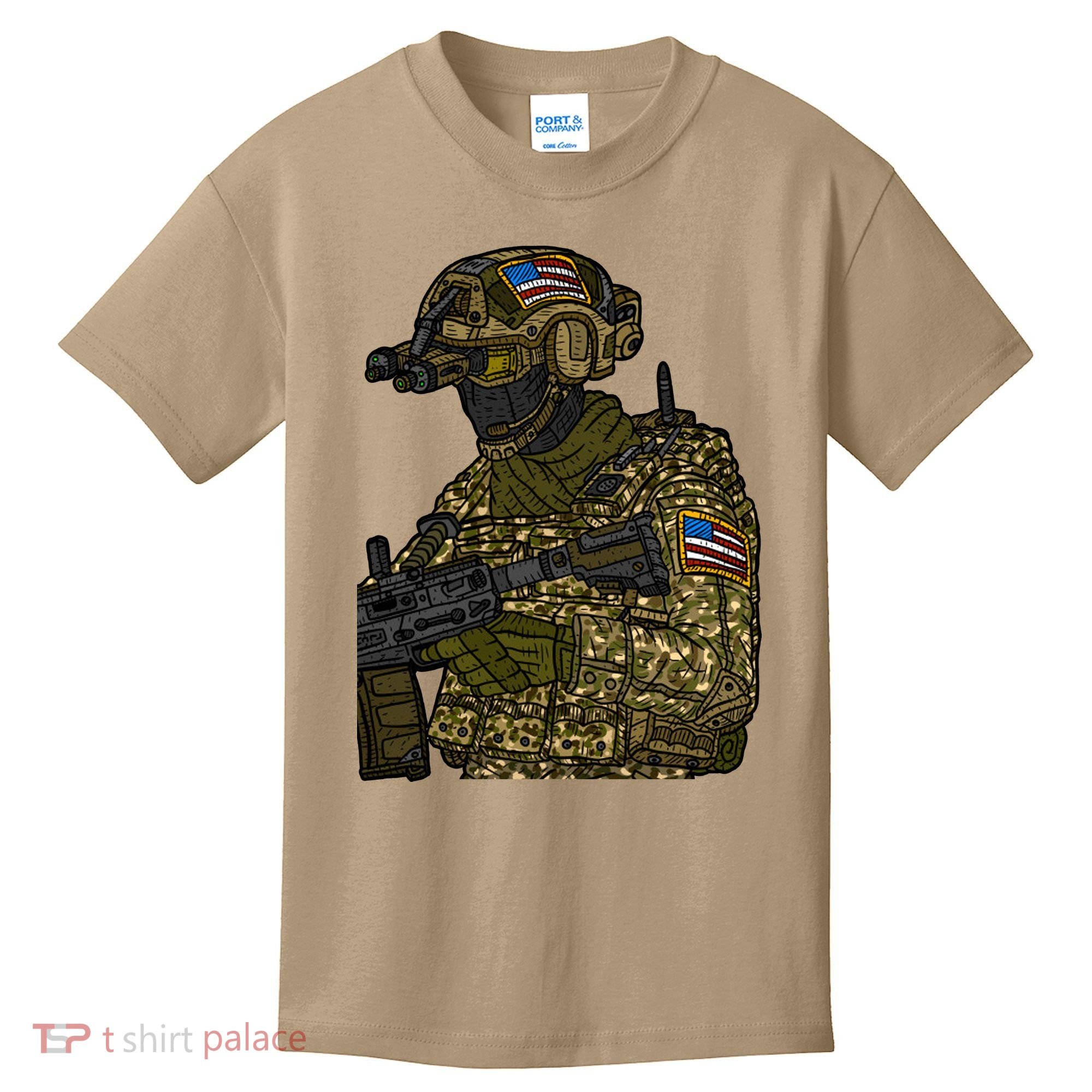 US Special Force Soldier Army Kids T-Shirt