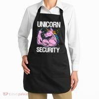 Unicorn Security Funny Costume Police Gift For Men Women Apron thumb 2