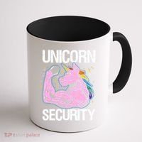 Unicorn Security Funny Costume Police Gift For Men Women Coffee Mug thumb 1