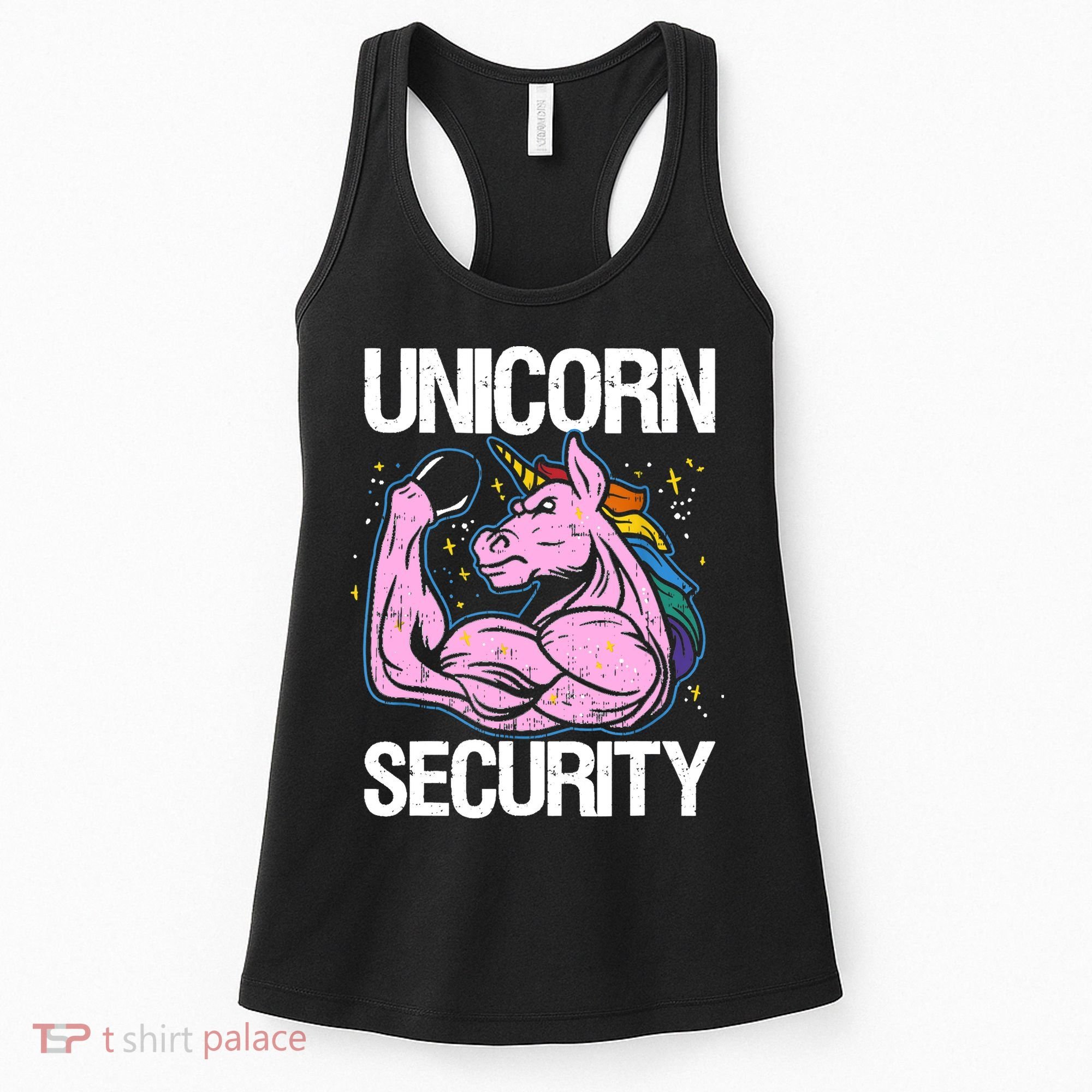 Unicorn Security Funny Costume Police Gift For Men Women Women's Tank Top