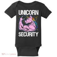 Unicorn Security Funny Costume Police Gift For Men Women Baby Bodysuit thumb 0
