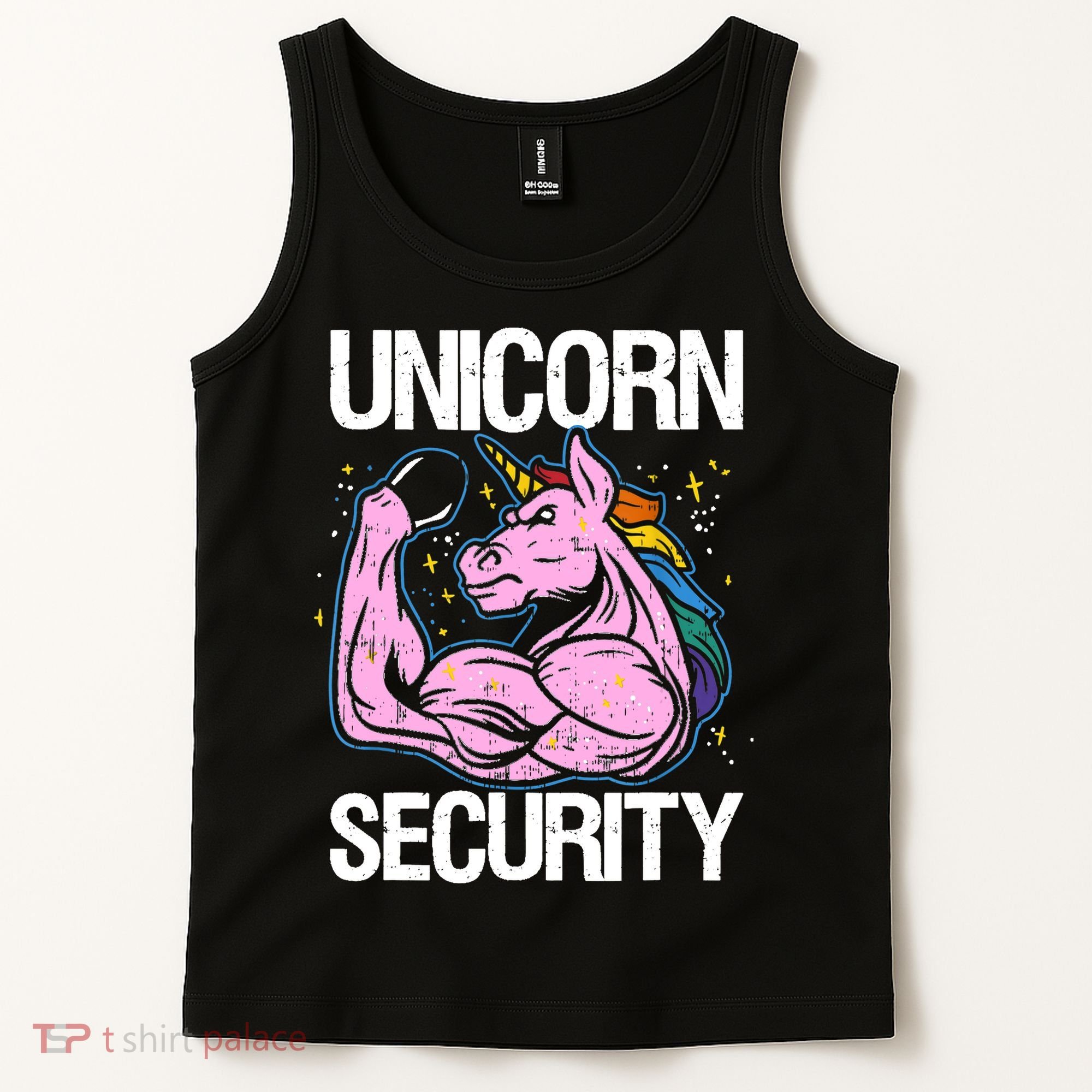 Unicorn Security Funny Costume Police Gift For Men Women Tank Top