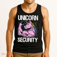 Unicorn Security Funny Costume Police Gift For Men Women Tank Top thumb 3