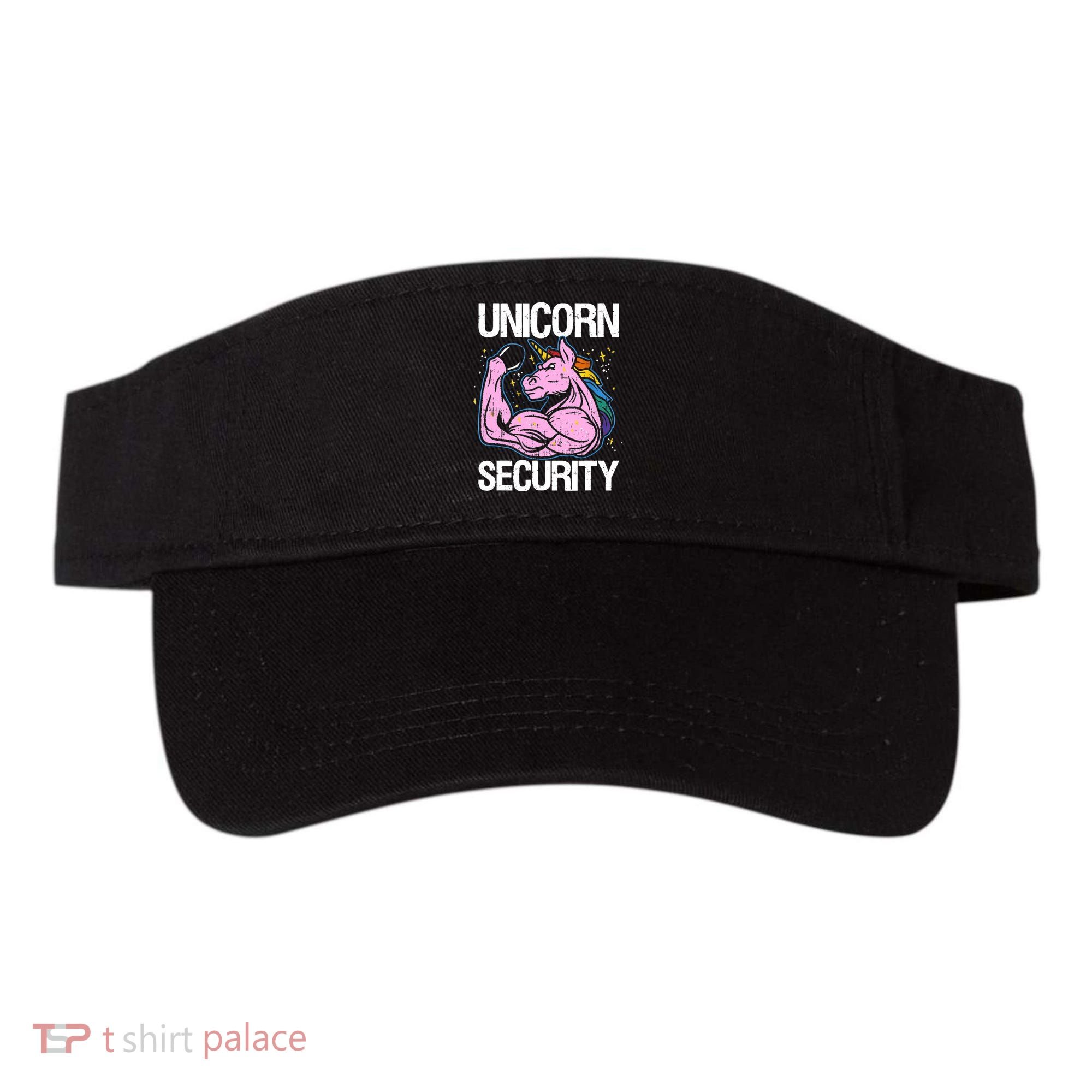 Unicorn Security Funny Costume Police Gift For Men Women Visor