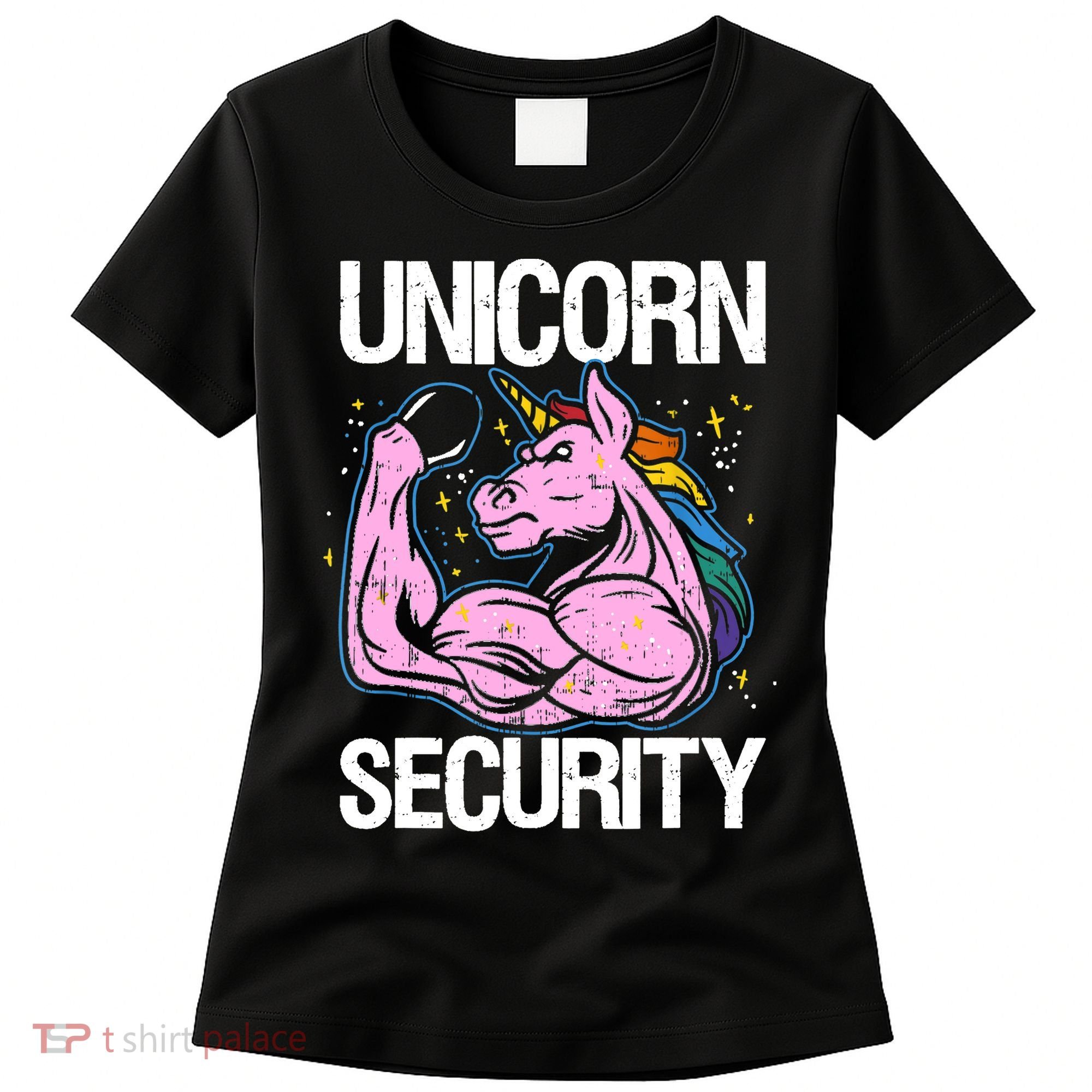 Unicorn Security Funny Costume Police Gift For Men Women Women's T-Shirt