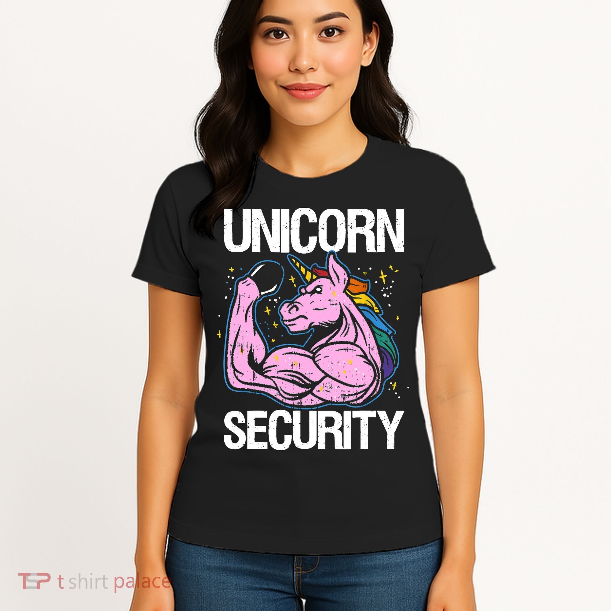 Unicorn Security Funny Costume Police Gift For Men Women Women's T-Shirt