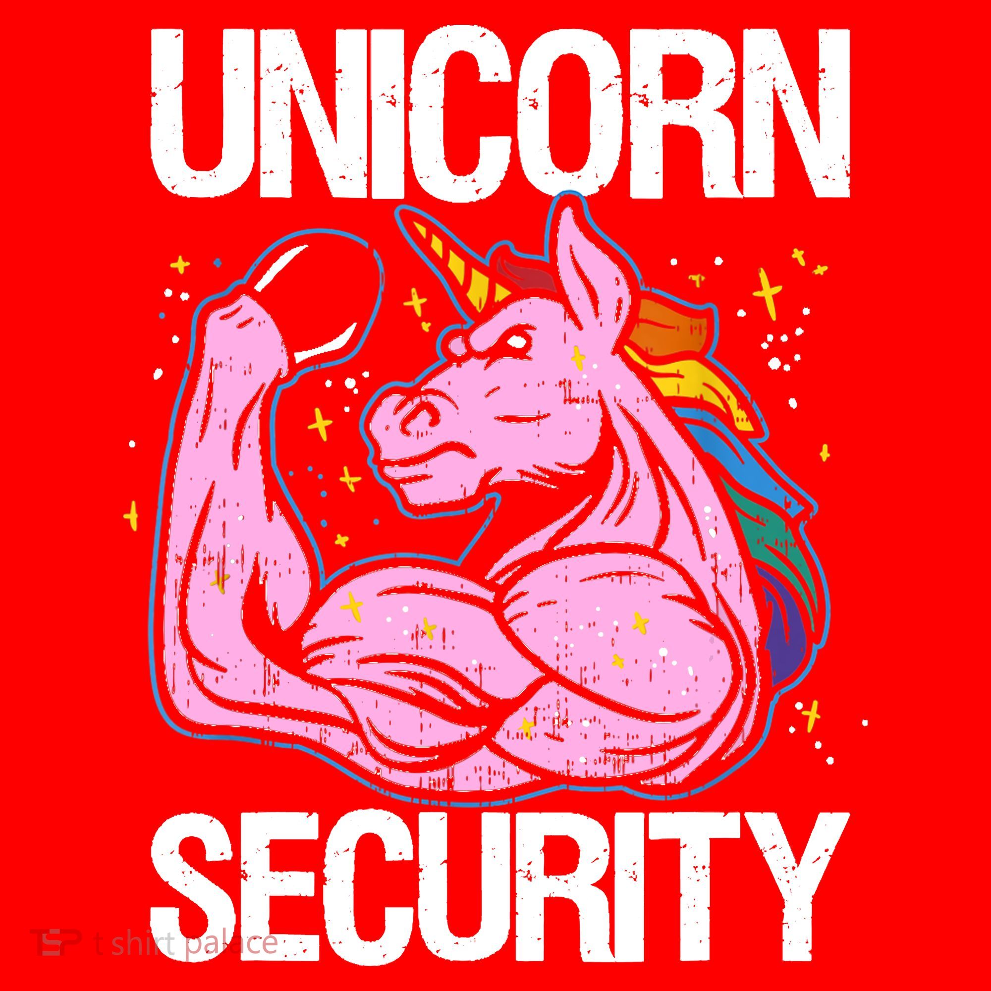 Unicorn Security Funny Costume Police Gift For Men Women Santa Hat