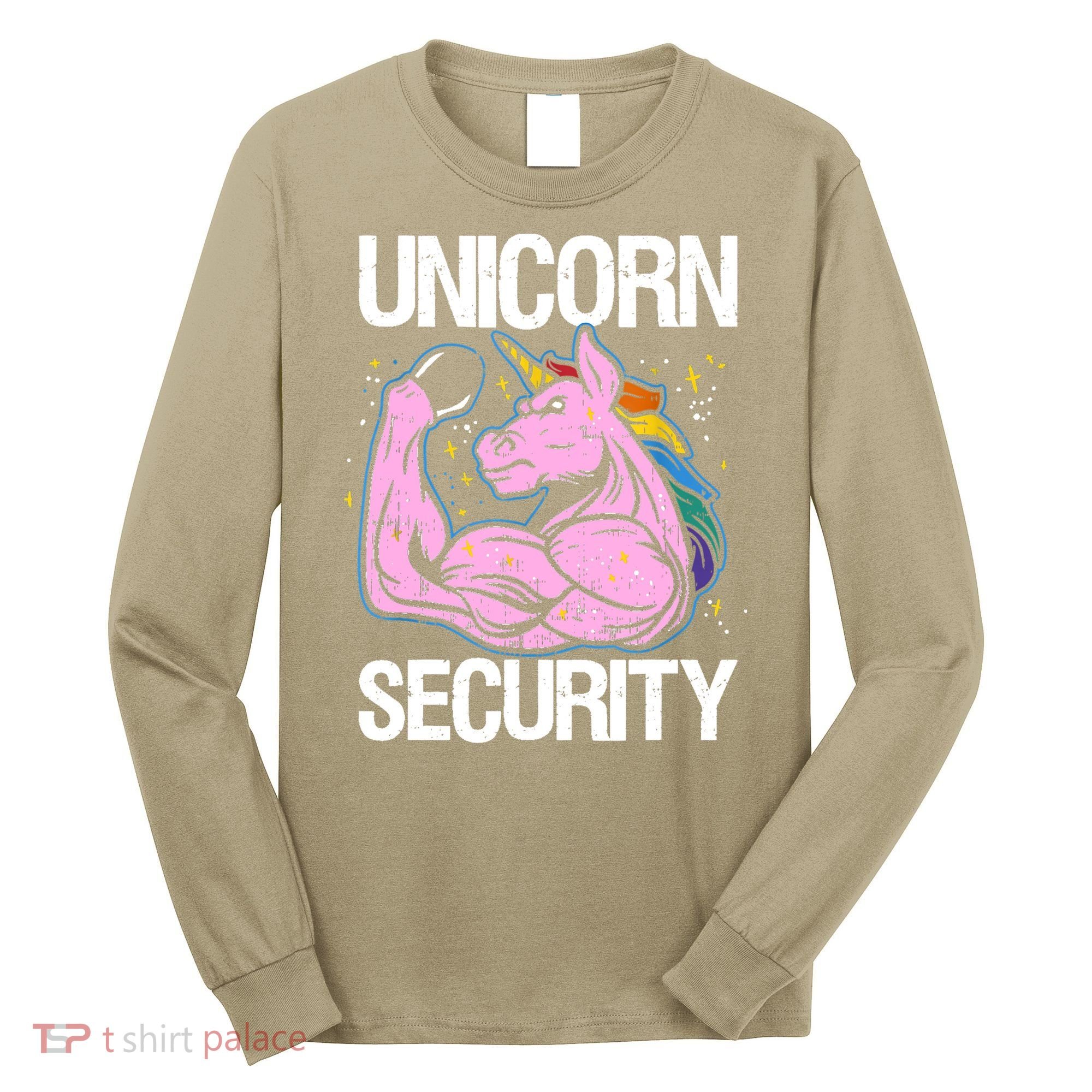 Unicorn Security Funny Costume Police Gift For Men Women Long Sleeve Shirt