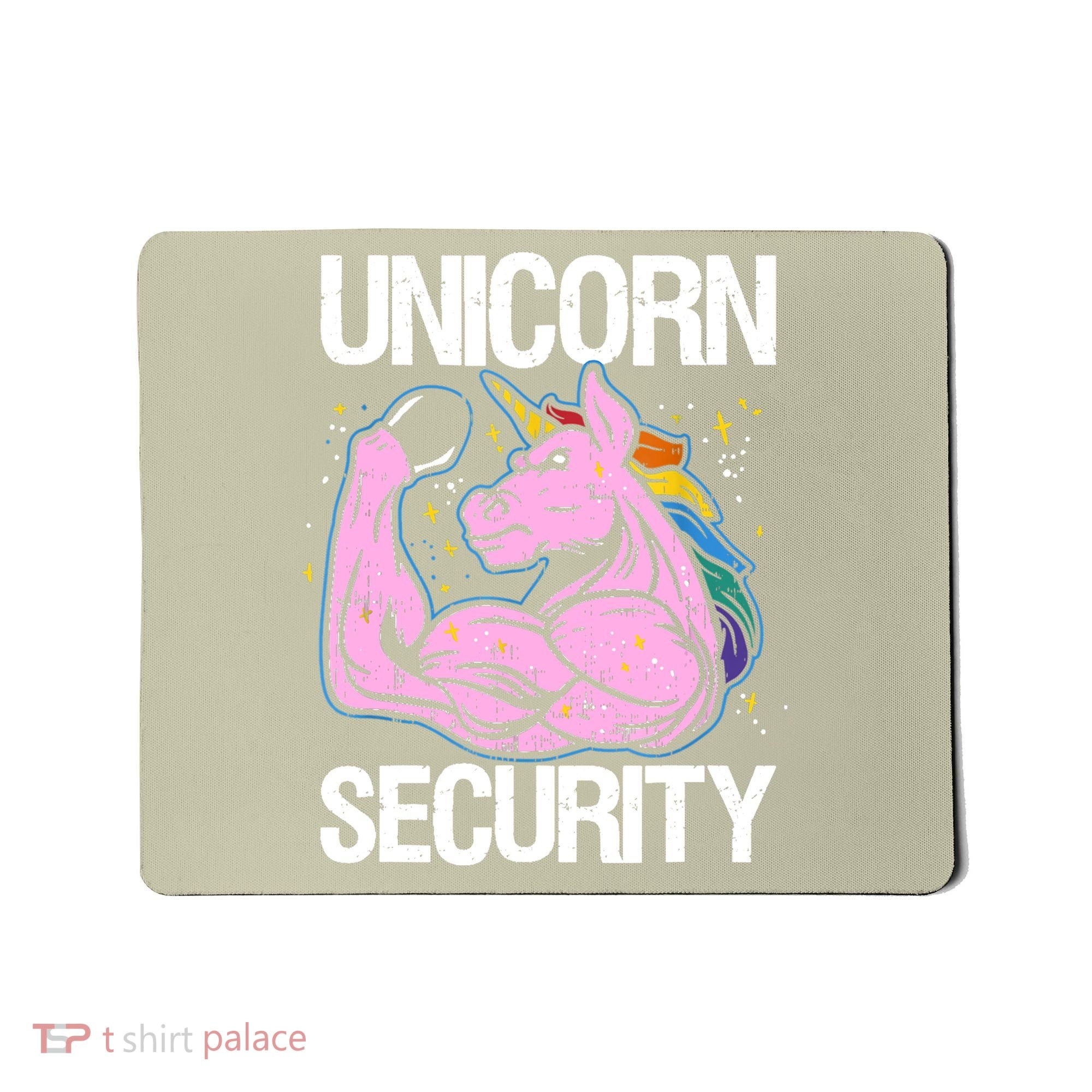 Unicorn Security Funny Costume Police Gift For Men Women Mousepad