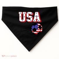 USA Soccer Fan USA-Made Doggie Bandana thumb 0