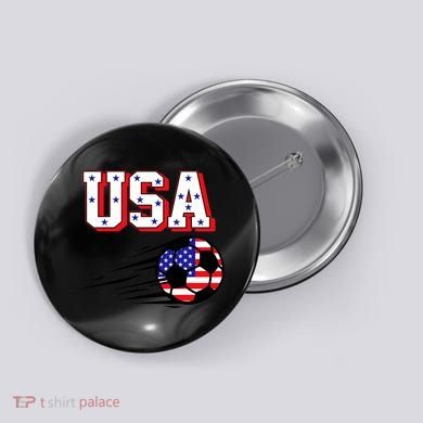 USA Soccer Fan Button