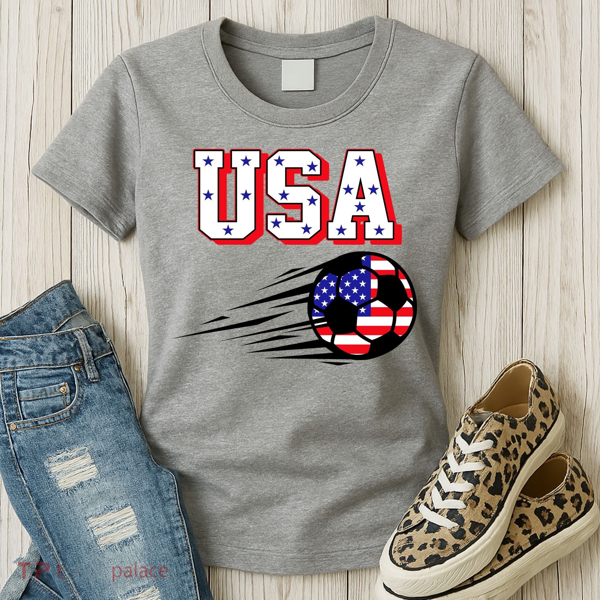 USA Soccer Fan Women's T-Shirt