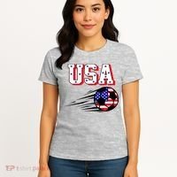 USA Soccer Fan Women's T-Shirt thumb 4