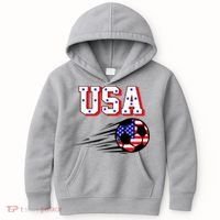 USA Soccer Fan Kids Hoodie thumb 0