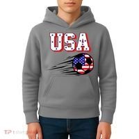 USA Soccer Fan Kids Hoodie thumb 4
