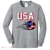USA Soccer Fan Kids Long Sleeve Shirt thumb 0