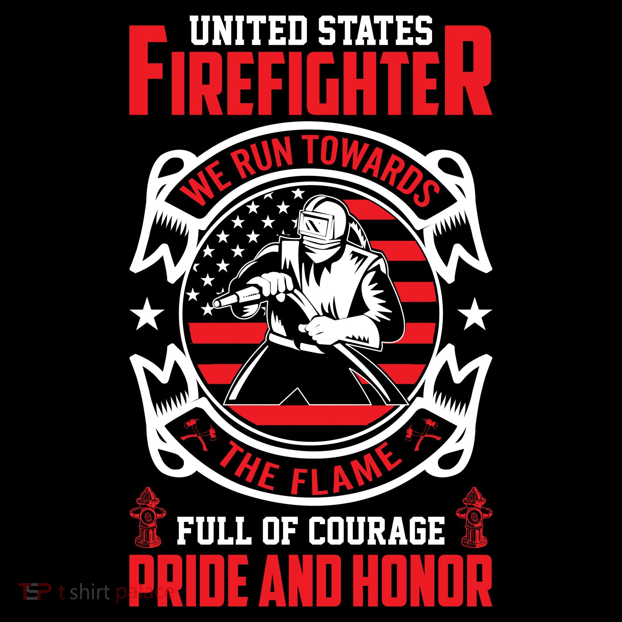 United States Firefighter We Run Towards Firefighters Dad Gift Coffee Mug