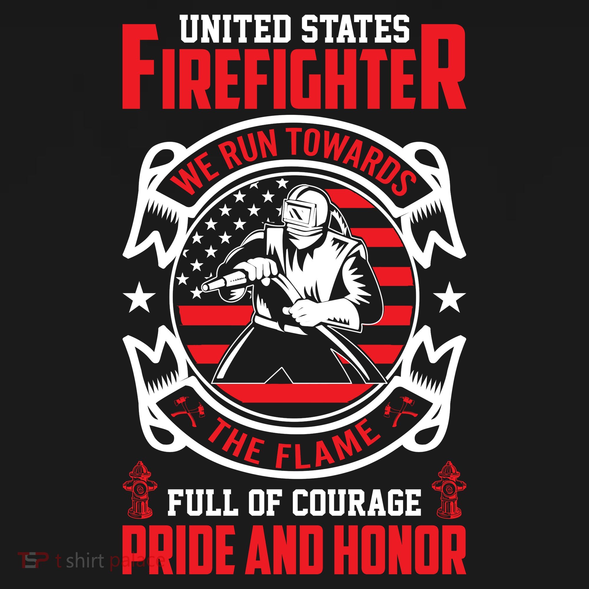 United States Firefighter We Run Towards Firefighters Dad Gift Cropped Pullover Crew