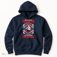 United States Firefighter We Run Towards Firefighters Dad Gift Hoodie thumb 0