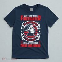 United States Firefighter We Run Towards Firefighters Dad Gift T-Shirt thumb 5