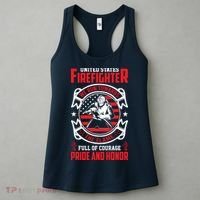 United States Firefighter We Run Towards Firefighters Dad Gift Women's Tank Top thumb 3