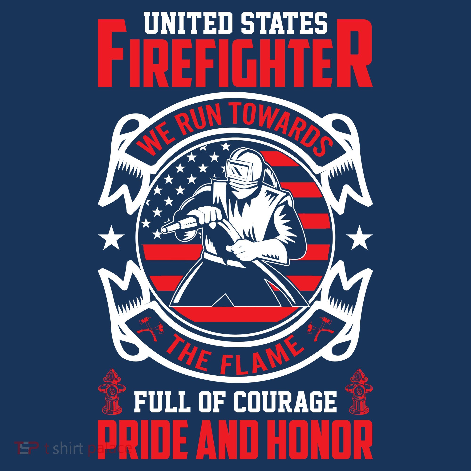 United States Firefighter We Run Towards Firefighters Dad Gift Women's Tank Top