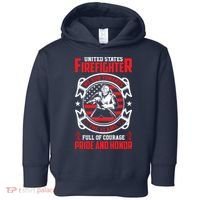 United States Firefighter We Run Towards Firefighters Dad Gift Toddler Hoodie thumb 0