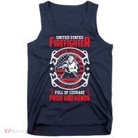 United States Firefighter We Run Towards Firefighters Dad Gift Tank Top thumb 0