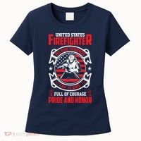 United States Firefighter We Run Towards Firefighters Dad Gift Women's T-Shirt thumb 0