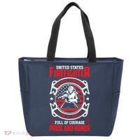 United States Firefighter We Run Towards Firefighters Dad Gift Tote Bag thumb 0