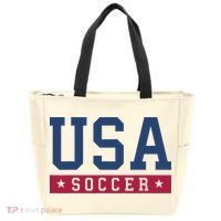 USA Soccer Fan Tote Bag thumb 0
