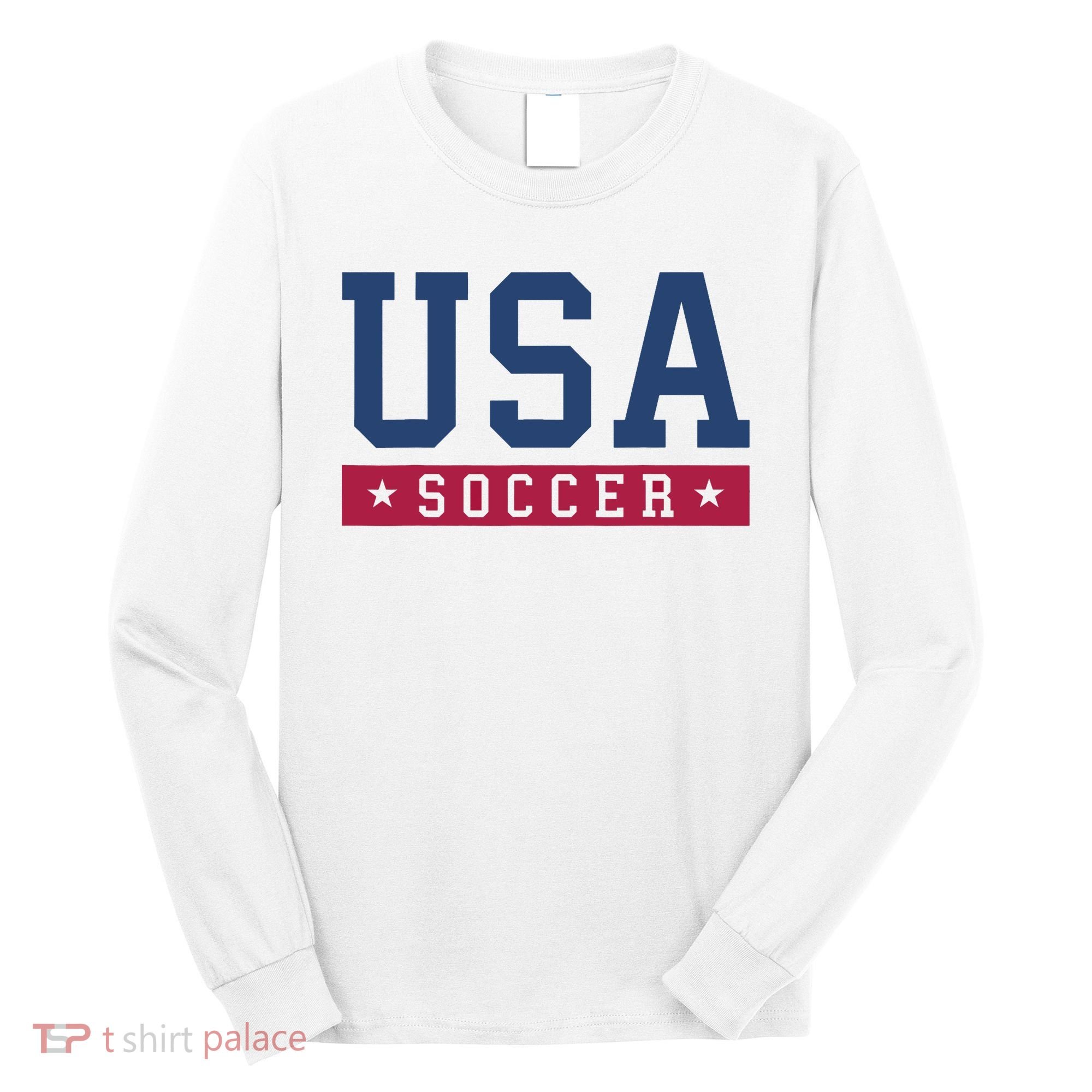 USA Soccer Fan Long Sleeve Shirt