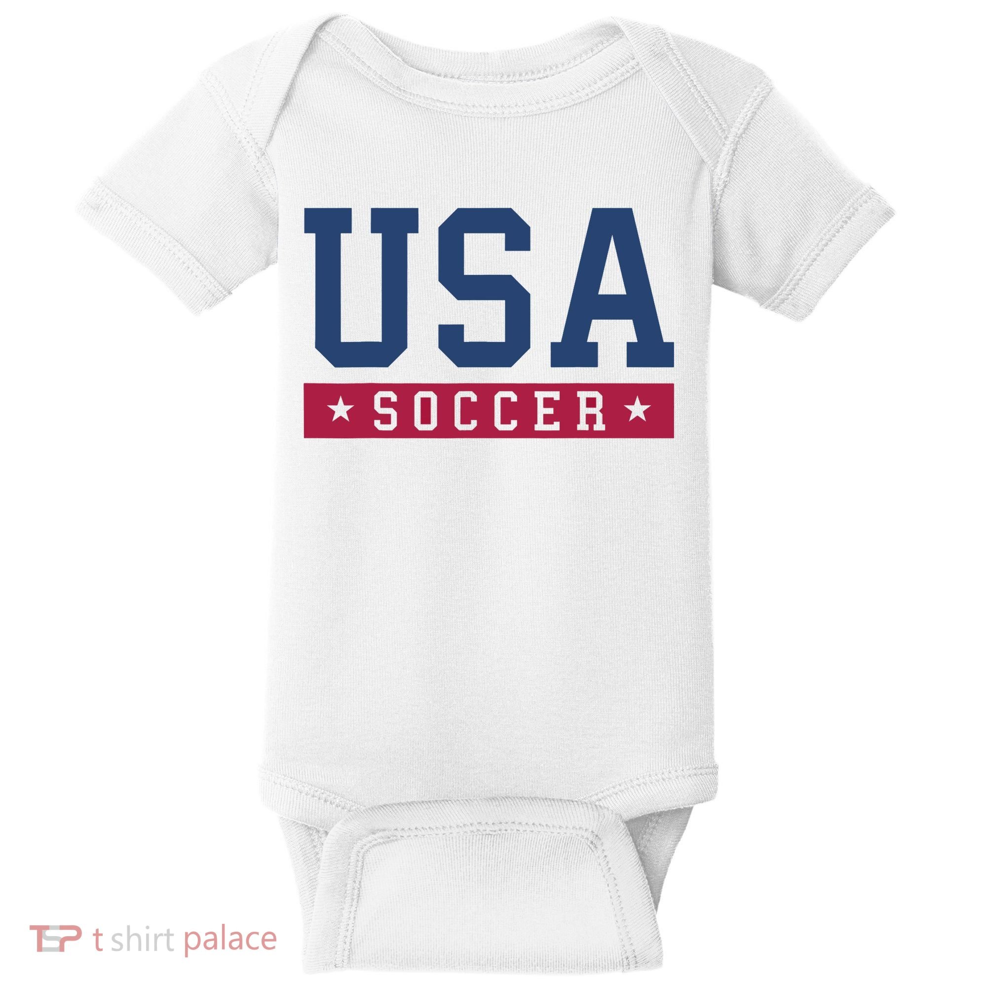 USA Soccer Fan Baby Bodysuit