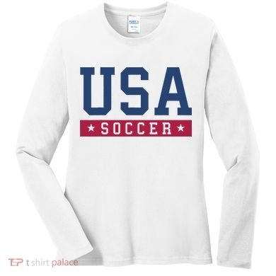 USA Soccer Fan Women's Long Sleeve Shirt