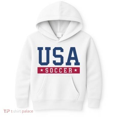 USA Soccer Fan Kids Hoodie